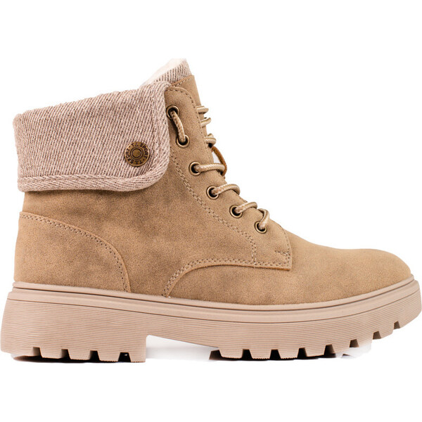 Goodin Béžové dámske traperky zateplené kožušinou GD-TL42DK.BE 36348378