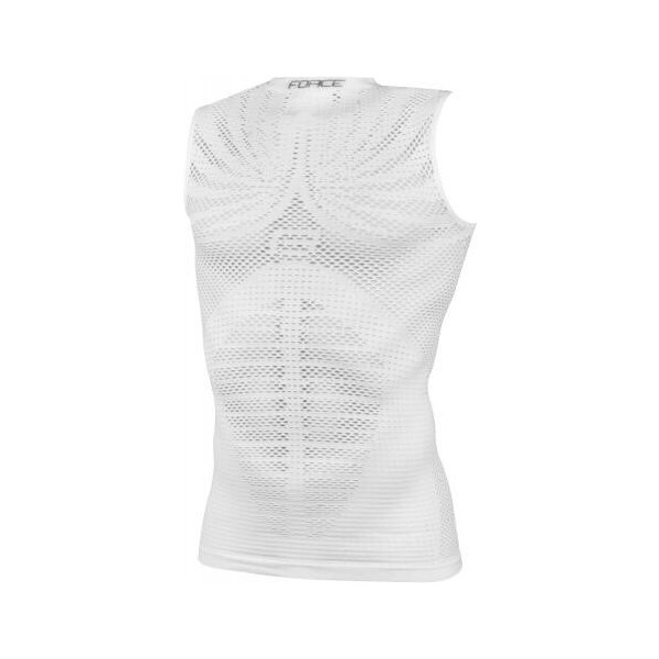 FORCE tričko funkčné TOPIC, bez rukávou biele 36376454