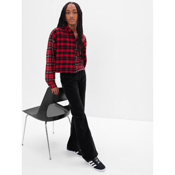 GAP Dievčenské samet bootcut džínsy 484121-00 66268245