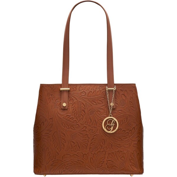 Glamorous by GLAM Kožená kabelka s kvetmi cez rameno - coyo 36391861