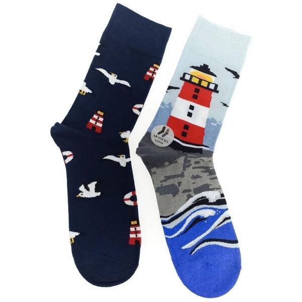 AURA.VIA Modré ponožky DUO 36392029