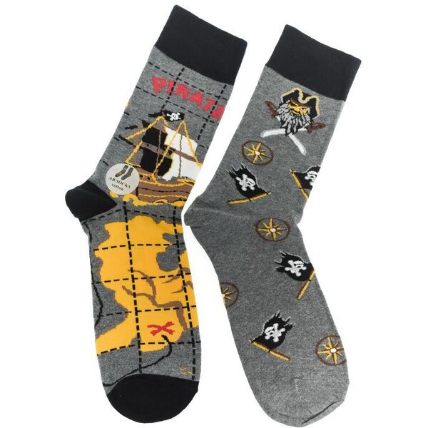 AURA.VIA Sivé ponožky DUO 36392031