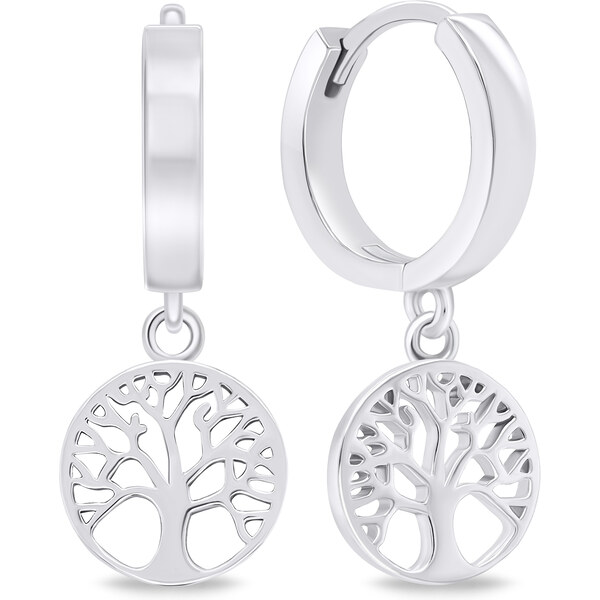 Brilio Silver Štýlové strieborné náušnice Strom života EA639W 66593567