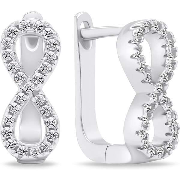 Brilio Silver Moderné strieborné náušnice Nekonečno EA658W 66615800