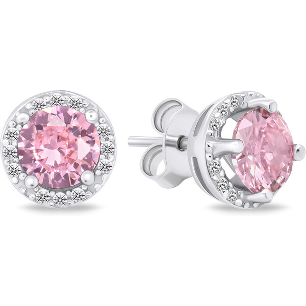 Brilio Silver Blyštivé strieborné náušnice so zirkónmi EA601WP 66614607