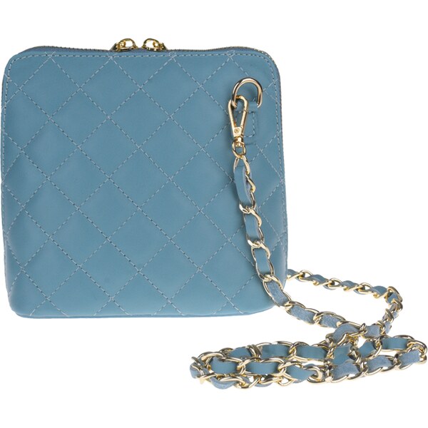 Modrá kožená talianska crossbody kabelka Giulia Blu NovaKabelka.sk 36413598