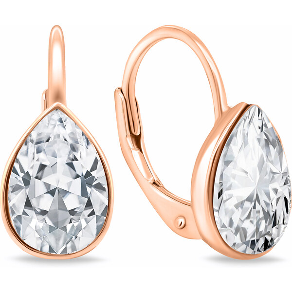 Brilio Silver Originálne bronzové náušnice so zirkónmi EA671R 66581878