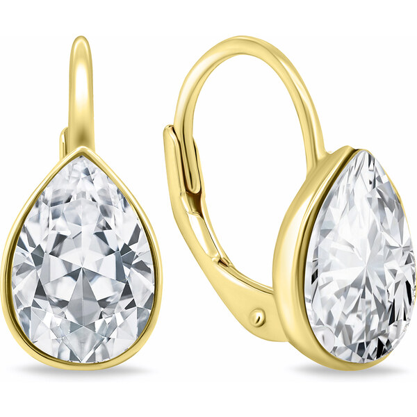 Brilio Silver Originálne pozlátené náušnice so zirkónmi EA671Y 66594387