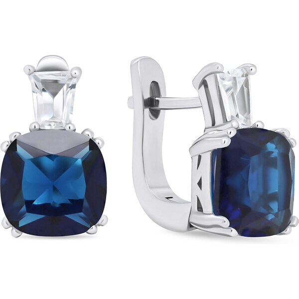 Brilio Silver Nadčasové strieborné náušnice so zirkónmi EA633WB 66582346