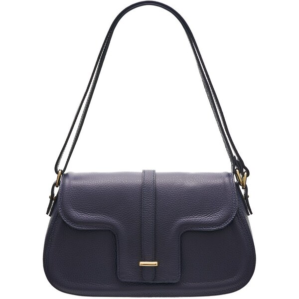 Glamorous by GLAM Kožená kabelka cez rameno - tmavo modrá 36414528