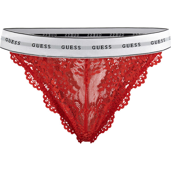 GUESS - červené čipkované brazilky 36416494