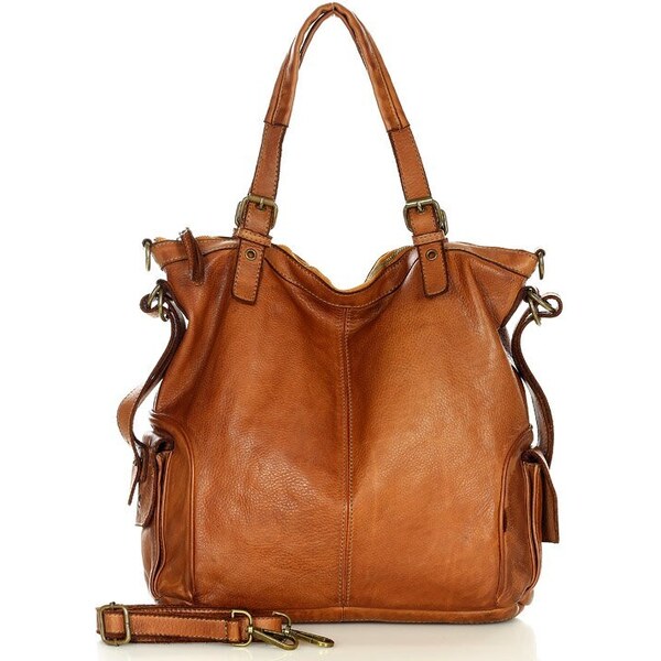 Marco Mazzini handmade MARCO MAZZINI Kožená shopper kabelka | camel 36416873