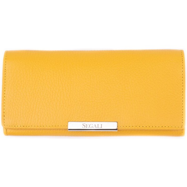 SEGALI Dámska kožená peňaženka 7066 yellow 66582292