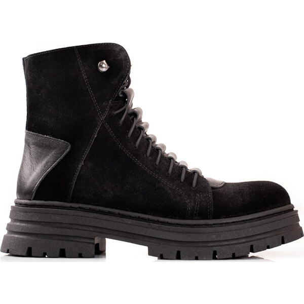 SHELOVET Čierne dámske kožené workery 23-SSH5652B 66148646