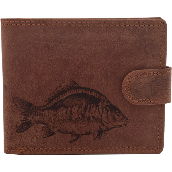 Pánska kožená peňaženka MERCUCIO svetlohnedá vzor 3 kapor lysec 36435892