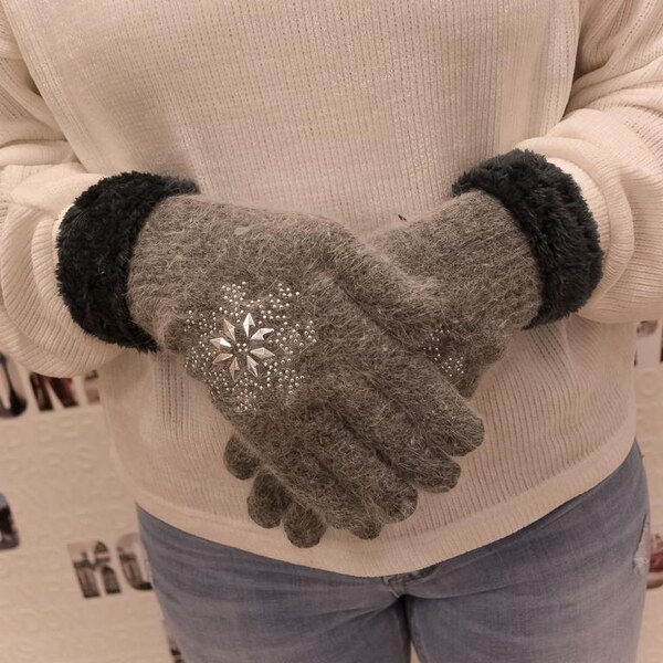 JOHN-C Tmavosivé rukavice DESANA 36442728