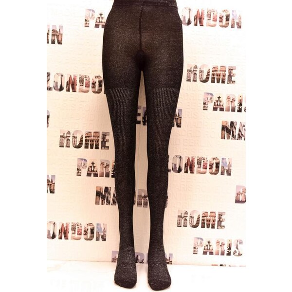 AURA.VIA Dámske čierne pančuchy BAMBOO 2 36442753