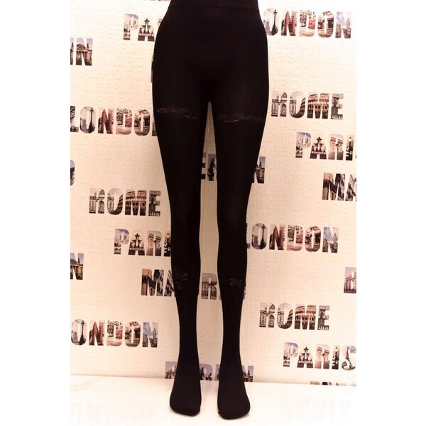 AURA.VIA Dámske čierne pančuchy BODY-STOCKING 36442771