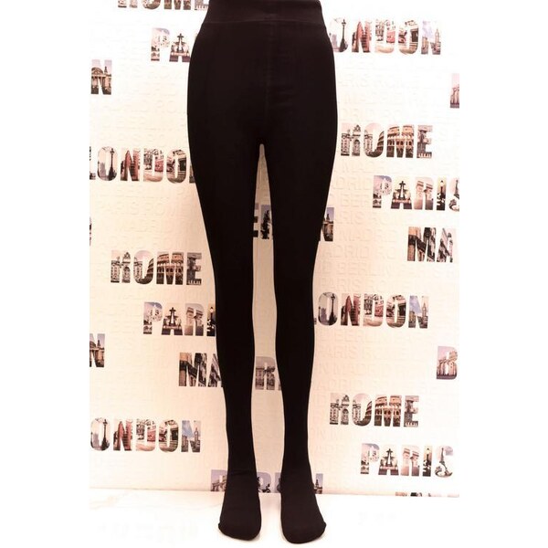 AURA.VIA Dámske čierne pančuchy BAMBOO 36442781