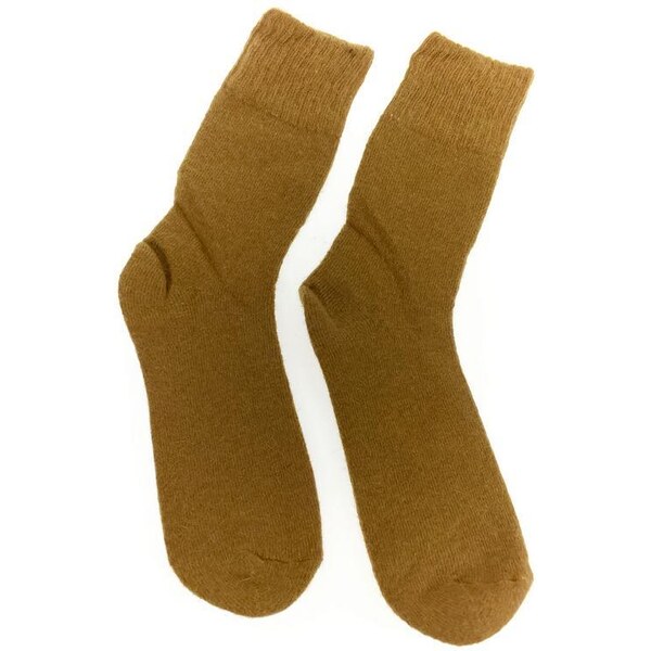 AURA.VIA Vlnené horčicové ponožky DIKA 36442803