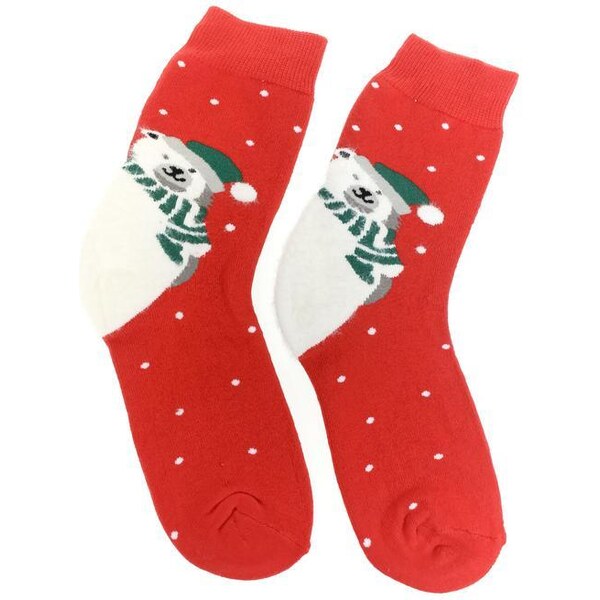 AURA.VIA Červené ponožky VIANOCE 36442842