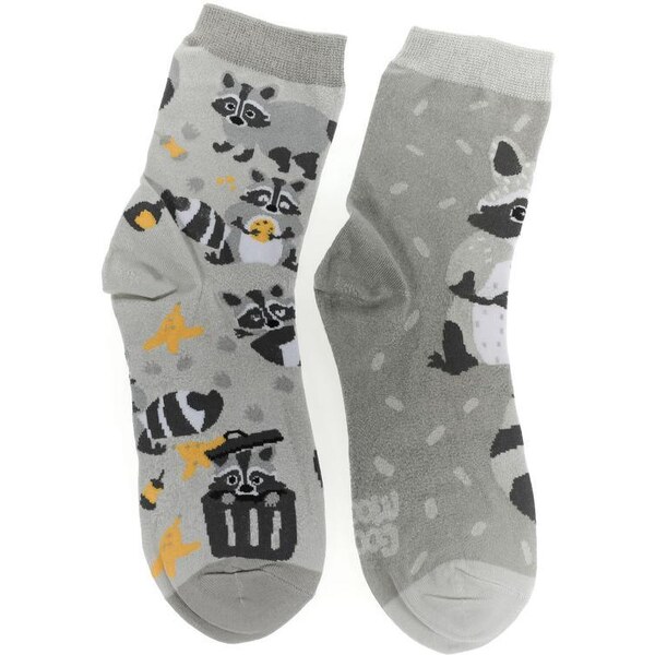 AURA.VIA Sivé ponožky DUO 36442891