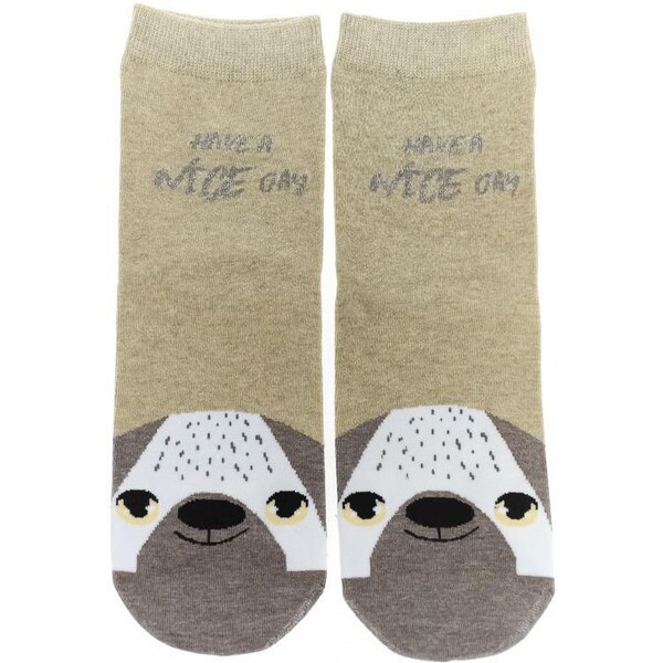 AURA.VIA Béžové ponožky NICE DAY 36442906