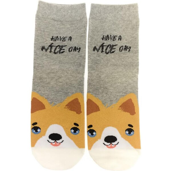 AURA.VIA Sivé ponožky NICE DAY 36442908