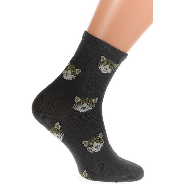 AURA.VIA Tmavosivé ponožky PET 36442972