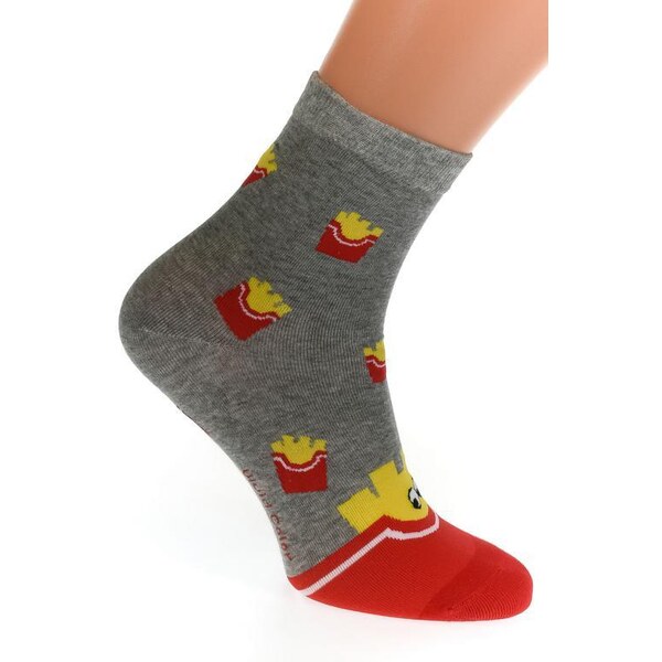 AURA.VIA Sivé ponožky FRIES 36442974