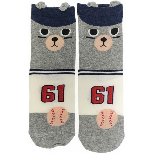 AURA.VIA Sivé ponožky TIERE 36443005