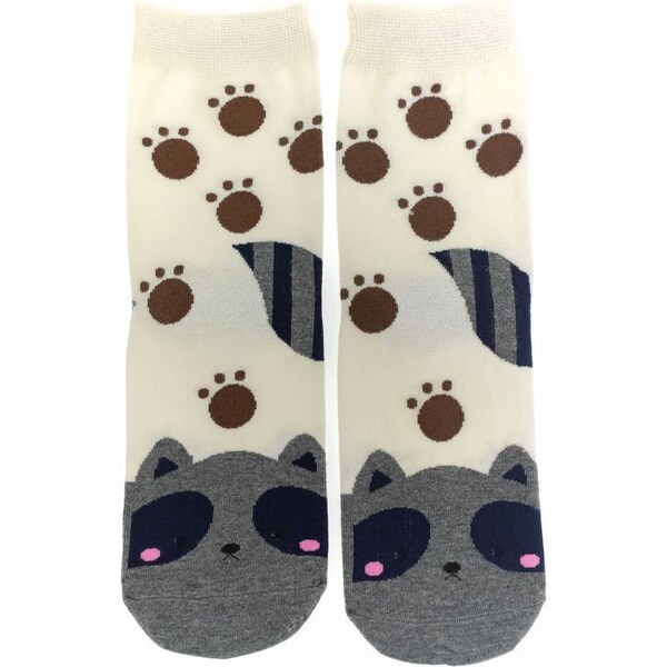 AURA.VIA Biele ponožky TIERE 36443002