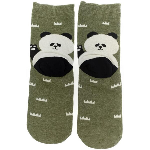 AURA.VIA Zelené ponožky TIERE 36443004