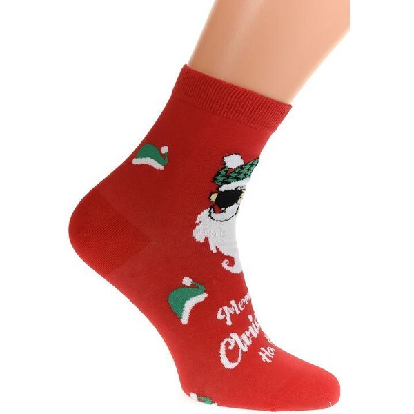AURA.VIA Červené ponožky VIANOCE 50892183