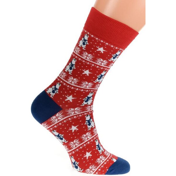 AURA.VIA Červeno-modré ponožky VIANKY 36443084