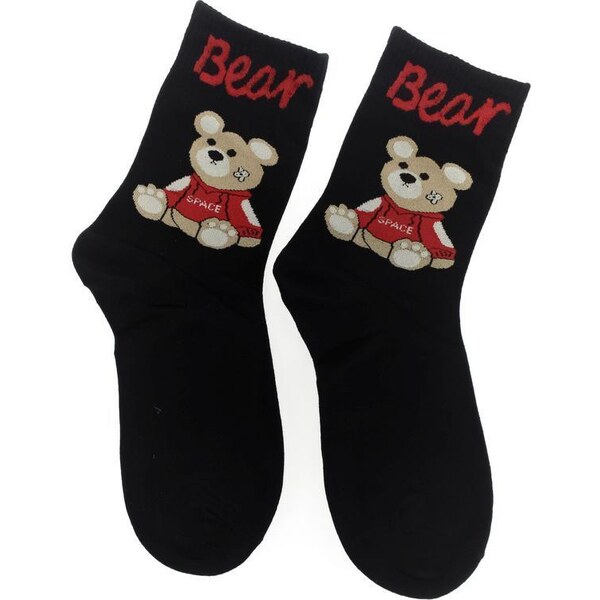 AURA.VIA Čierne ponožky BEAR 36443096