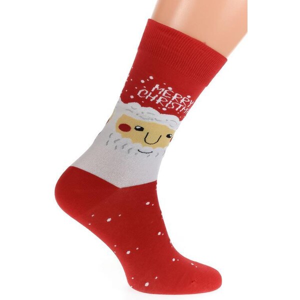 AURA.VIA Červené ponožky VIANOCE 36443090