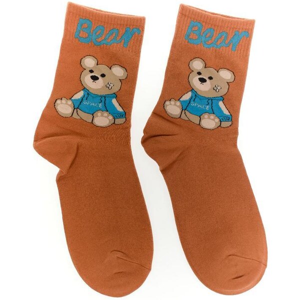 AURA.VIA Oranžové ponožky BEAR 36443092