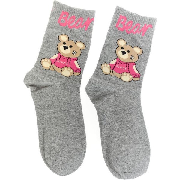 AURA.VIA Sivé ponožky BEAR 36443093