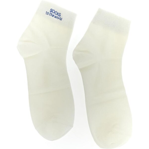 AURA.VIA Biele ponožky AMON 36443127