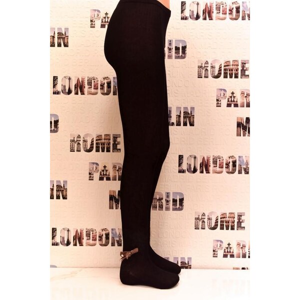 AURA.VIA Detské čierne pančuchy RONY 36333842