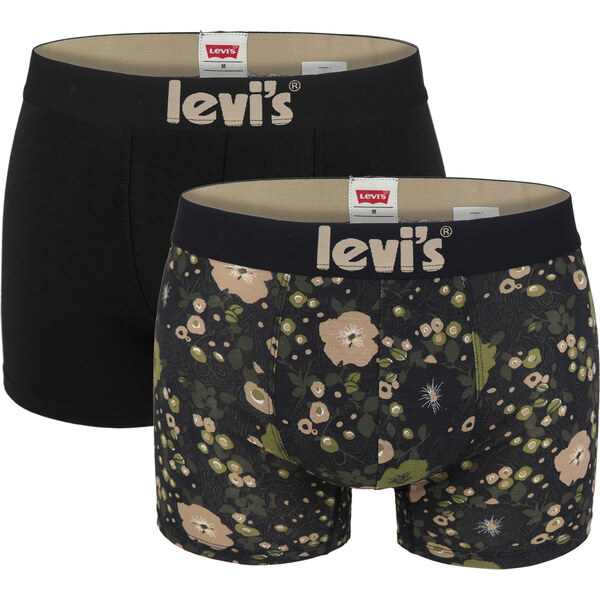 LEVI`S - boxerky 2PACK Levi`s man redmond flowers army green 36448829