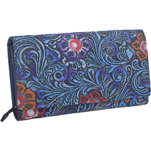 Dámska kožená peňaženka RFID MERCUCIO modrá 4511835 36453869