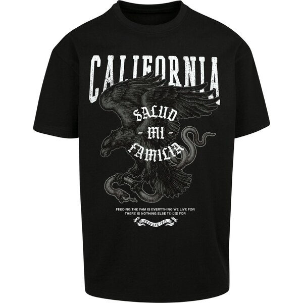 MT Upscale Tričko La Familia sivá / čierna / biela 65642181