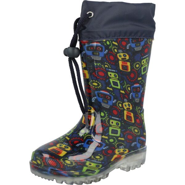 BECK Gumáky tmavomodrá / žltá / zelená / červená 66171638