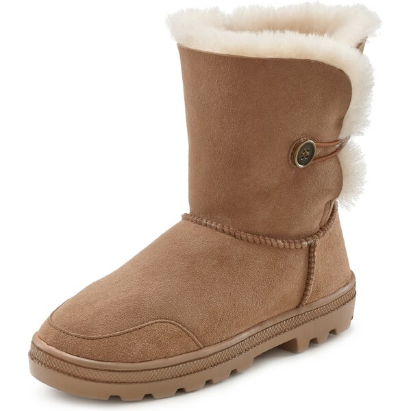 LASCANA Nízke čižmy béžová / farba ťavej srsti 62184046