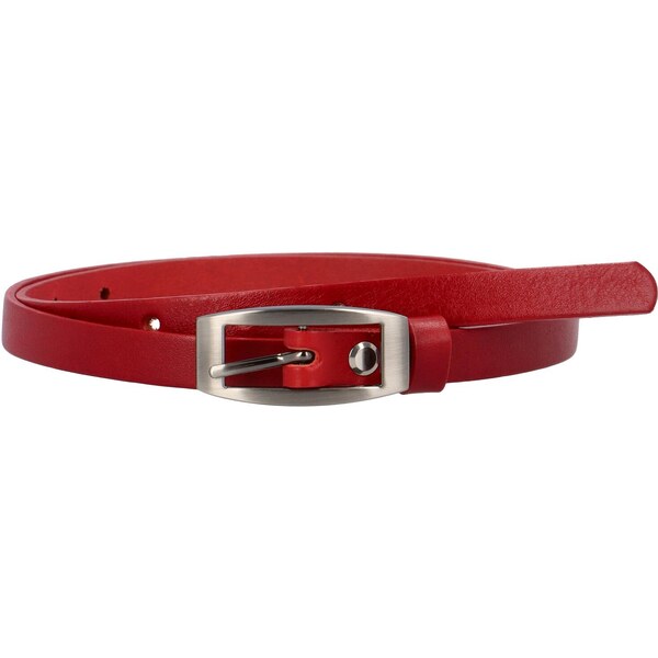 Penny Belts Dámsky kožený opasok červený - PB Jarro 90 červená 53595518