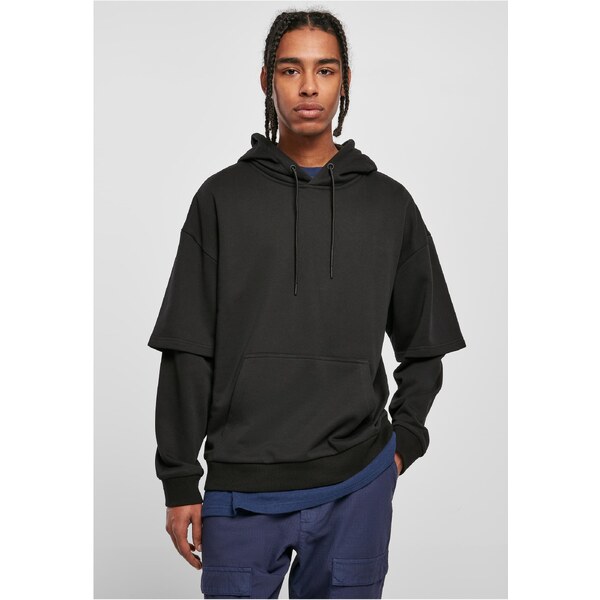 Urban Classics Oversized Doublesleeve Hoody black 50603722