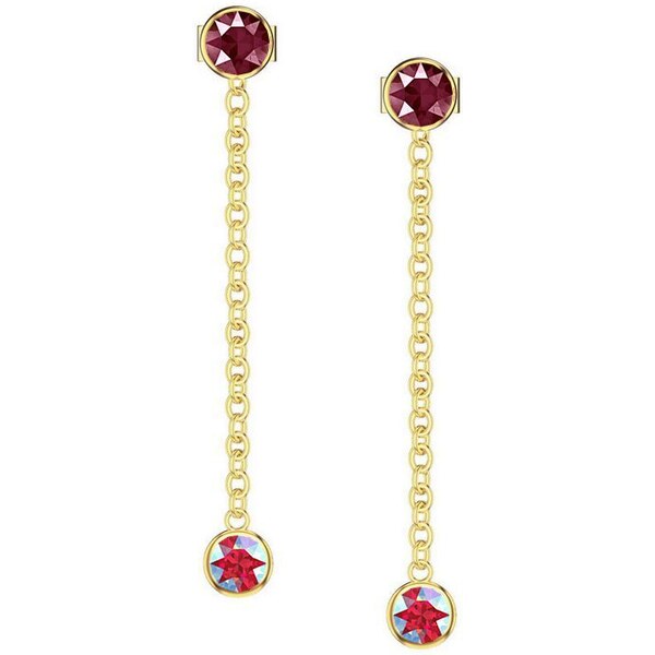 SWAROVSKI Elements Swarovski e. náušnice zlaté visiace Lady Night, 36505640