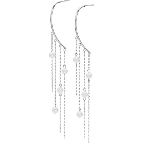 Oliver Weber Luxusné oceľové náušnice s perličkami Lucina 23068 66586291